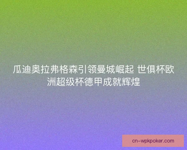 瓜迪奥拉弗格森引领曼城崛起 世俱杯欧洲超级杯德甲成就辉煌
